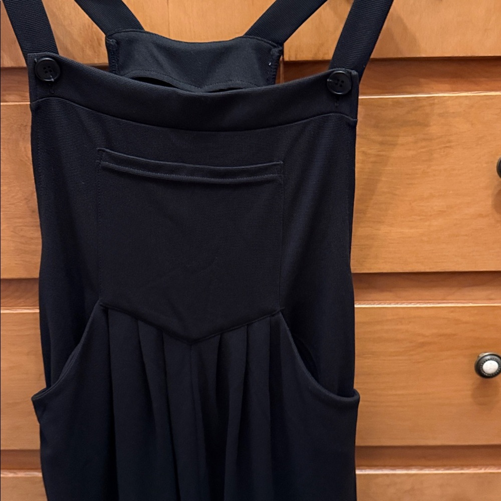 HALARA Elegant Black Waffle Jumpsuit - Picture 2 of 4